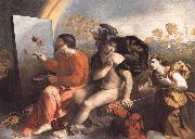 Dosso Dossi Fupite Mercury and Virtus or Virgo oil on canvas